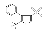 4-苯基-5-(三氟甲基)噻吩-3-磺酰氯结构式