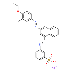 sodium 3-[[4-[(4-ethoxy-m-tolyl)azo]-1-naphthyl]azo]benzenesulphonate Structure