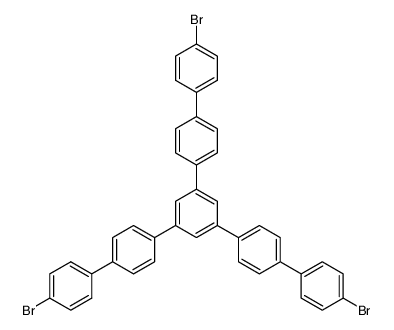 1,3,5-tris-(4-bromo-1,1'-diphenyl-4'-yl)benzene Structure