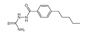2-(4-pentylbenzoyl)hydrazine-1-carbothioamide结构式