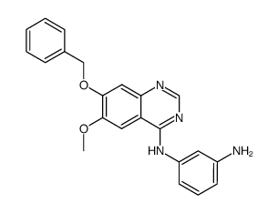 N-(7-benzyloxy-6-methoxyquinazolin-4-yl)benzene-1,3-diamine Structure