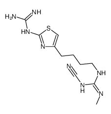 2-guanidino-4-(4-(2-cyano-3-methylguanidino)butyl)thiazole Structure