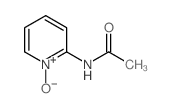 N-(1-氧化吡啶-2-基)乙酰胺结构式
