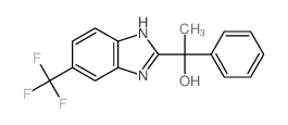 1H-Benzimidazole-2-methanol,a-methyl-a-phenyl-6-(trifluoromethyl)-结构式