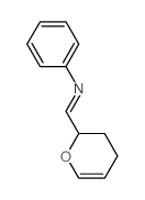 1-(3,4-dihydro-2H-pyran-2-yl)-N-phenyl-methanimine结构式