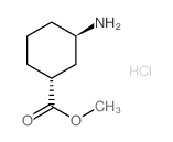 反式-3-氨基环己烷羧酸甲酯盐酸盐结构式