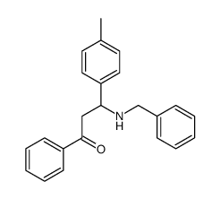 3-(benzylamino)-3-(4-methylphenyl)-1-phenylpropan-1-one Structure