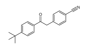 2-(p-cyanophenyl)-1-[4-(1,1-dimethylethyl)phenyl]ethanone结构式