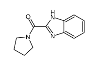 1H-benzimidazol-2-yl(pyrrolidin-1-yl)methanone结构式