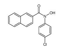 N-(4-chlorophenyl)-N-hydroxynaphthalene-2-carboxamide结构式