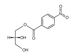 4-Nitrobenzoic acid (R)-2,3-dihydroxypropyl ester结构式