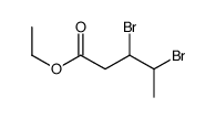 3,4-Dibromovaleric acid ethyl ester structure