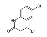3-bromo-N-(4-chlorophenyl)propanamide Structure