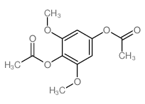 (4-acetyloxy-2,6-dimethoxy-phenyl) acetate结构式