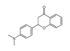 2-[4-(dimethylamino)phenyl]-2,3-dihydrochromen-4-one Structure