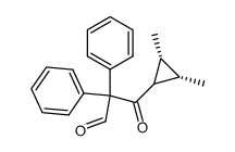 3-((2R,3S)-2,3-dimethylcyclopropyl)-3-oxo-2,2-diphenylpropanal Structure