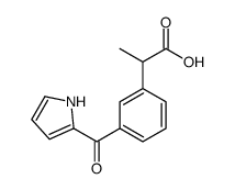 alpha-Methyl-3-(1H-pyrrol-2-ylcarbonyl)benzeneacetic acid结构式