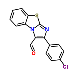2-(4-CHLOROPHENYL)BENZO[D]IMIDAZO[2,1-B]THIAZOLE-3-CARBALDEHYDE Structure