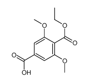 4-ethoxycarbonyl-3,5-dimethoxybenzoic acid Structure
