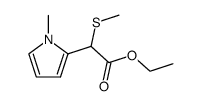 ethyl α-methylthio-1-methyl-2-pyrroleacetate Structure