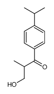 3-hydroxy-2-methyl-1-(4-propan-2-ylphenyl)propan-1-one结构式