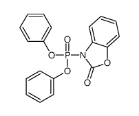 3-diphenoxyphosphoryl-1,3-benzoxazol-2-one结构式