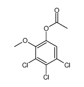 (3,4,5-trichloro-2-methoxyphenyl) acetate结构式