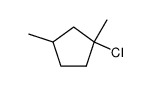 1-chloro-1,3-dimethyl-cyclopentane结构式