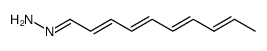 deca-2,4,6,8-tetraenal-hydrazone结构式