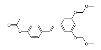 (E)-4-(3,5-bis(methoxymethoxy)styryl)phenol acetate结构式