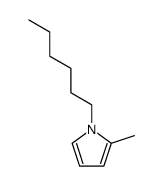 1-hexyl-2-methyl-pyrrole结构式