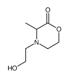 4-(2-hydroxy-ethyl)-3-methyl-morpholin-2-one结构式