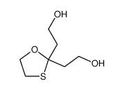 2,2'-(1,3-oxathiolane-2,2-diyl)bisethanol Structure