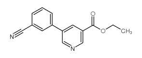 5-(3'-氰基苯基)-吡啶-3-羧酸乙酯结构式