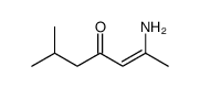 2-amino-6-methylhept-2-en-4-one结构式