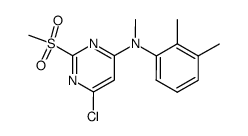 2-Methylsulfonyl-4-chloro-6-(N-methyl-2,3-xylidino)-pyrimidine Structure