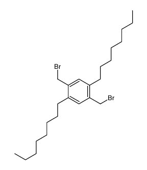 2,5-双(溴甲基)-1,4-二辛基苯结构式