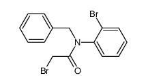 N-benzyl-2-bromo-N-(2-bromophenyl)acetamide结构式