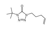 1-tert-butyl-4-pent-4-enyltetrazol-5-one结构式