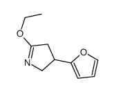 5-ethoxy-3-(furan-2-yl)-3,4-dihydro-2H-pyrrole结构式