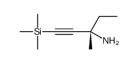 (3S)-3-methyl-1-trimethylsilylpent-1-yn-3-amine Structure