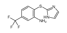 2-(1H-imidazol-2-ylsulfanyl)-5-(trifluoromethyl)aniline Structure