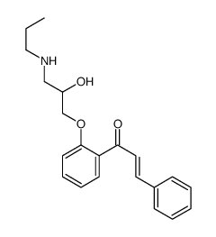 (E)-1-[2-[2-hydroxy-3-(propylamino)propoxy]phenyl]-3-phenylprop-2-en-1-one Structure