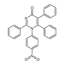 1-(4-nitrophenyl)-2,5,6-triphenylpyrimidin-4-one Structure