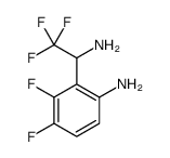2-(1-氨基-2,2,2-三氟-乙基)-3,4-二氟-苯胺结构式