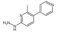 (6-methyl-5-pyridin-4-ylpyridin-2-yl)hydrazine Structure
