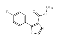5-(4-氟苯基)噁唑-4-羧酸甲酯结构式