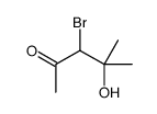 3-bromo-4-hydroxy-4-methylpentan-2-one结构式