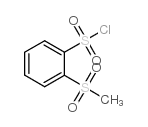 2-(甲基磺酰)苯磺酰氯化物结构式