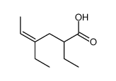 2,4-diethylhex-4-enoic acid Structure